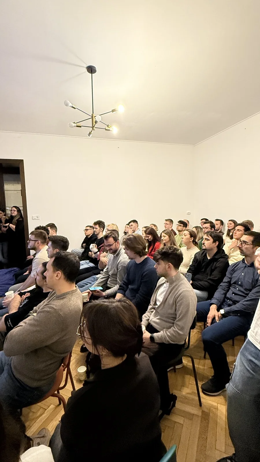The audience at the 2025 mobile developer meetup in Cluj-Napoca